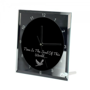 A Daily Quotivation Affirmation Glass Table Clock 07